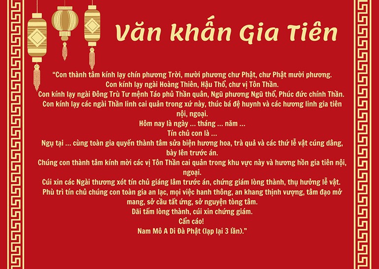 Văn khấn mùng 1 Tết và mùng 1 hằng tháng chuẩn xác dễ hiểu - Ảnh 13