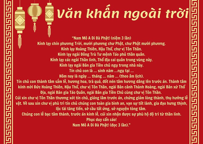 Văn khấn mùng 1 Tết và mùng 1 hằng tháng chuẩn xác dễ hiểu - Ảnh 16