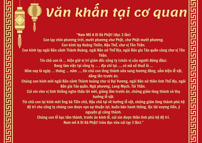 Văn khấn mùng 1 Tết và mùng 1 hằng tháng chuẩn xác dễ hiểu - Ảnh 22