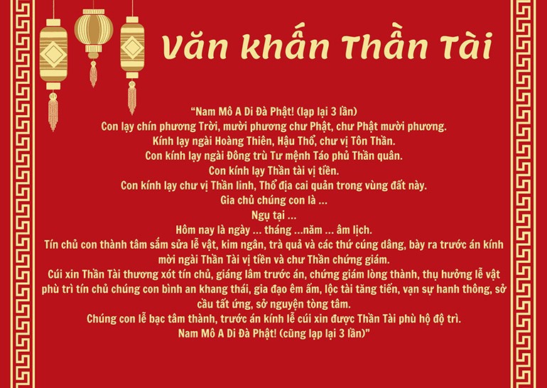 Văn khấn mùng 1 Tết và mùng 1 hằng tháng chuẩn xác dễ hiểu - Ảnh 7