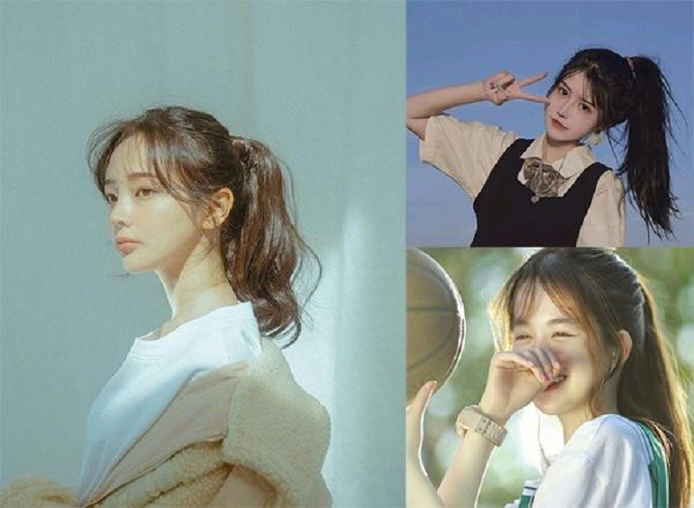 Tóc buộc đuôi ngựa kèm mái thưa - Ảnh 16